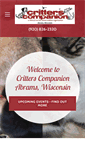 Mobile Screenshot of critterscompanion.org